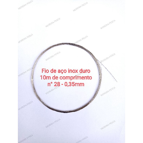 Fio de aço para pesca n°28 - 10m