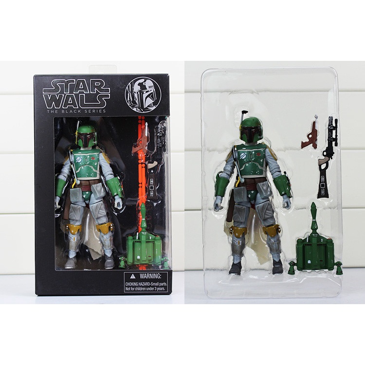 Figurine Boba Fett Deluxe Star Wars Série Noire 6" - Return Of The Jedi - Neuf