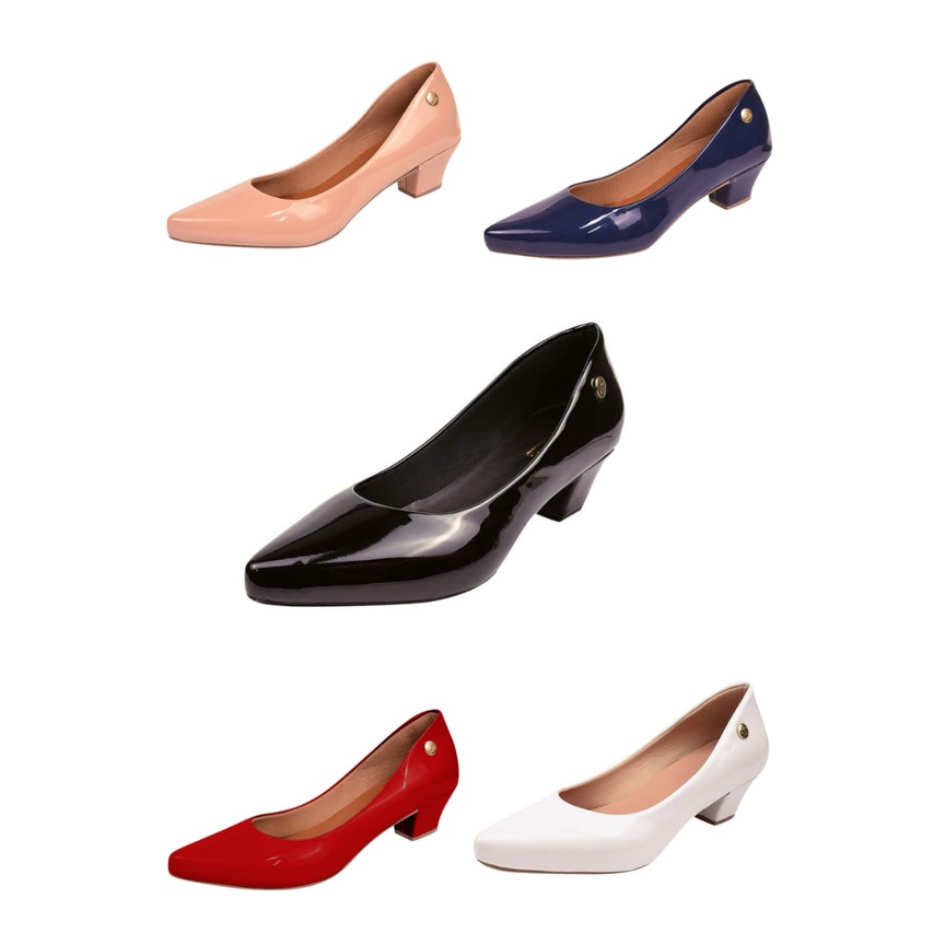 Scarpin Feminino Bico Fino Tradicional Casual Donna Santa
