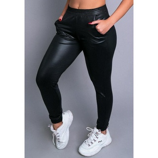 Calça Jogger Cirre Feminina Cintura Alta Hot Pants Ribana Mvb Modas