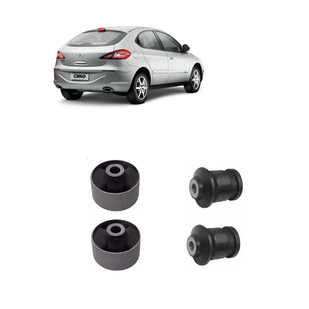 Kit Buchas Bandeja Chery Cielo 1.6 16v 10 11 12 13 14 15