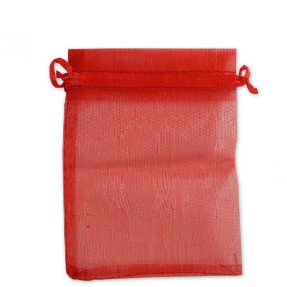 10 saquinhos maternidade de organza fita cetim Vermelho 30x40cm