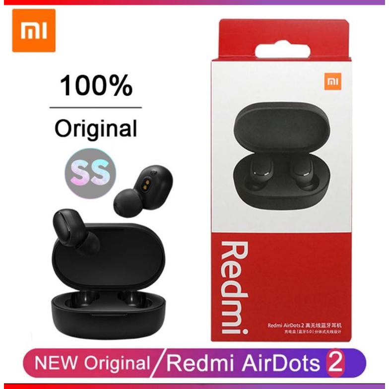 Fone Redmi Airdots 2 Preto | Original | Xiaome | Bluetooth 5.0