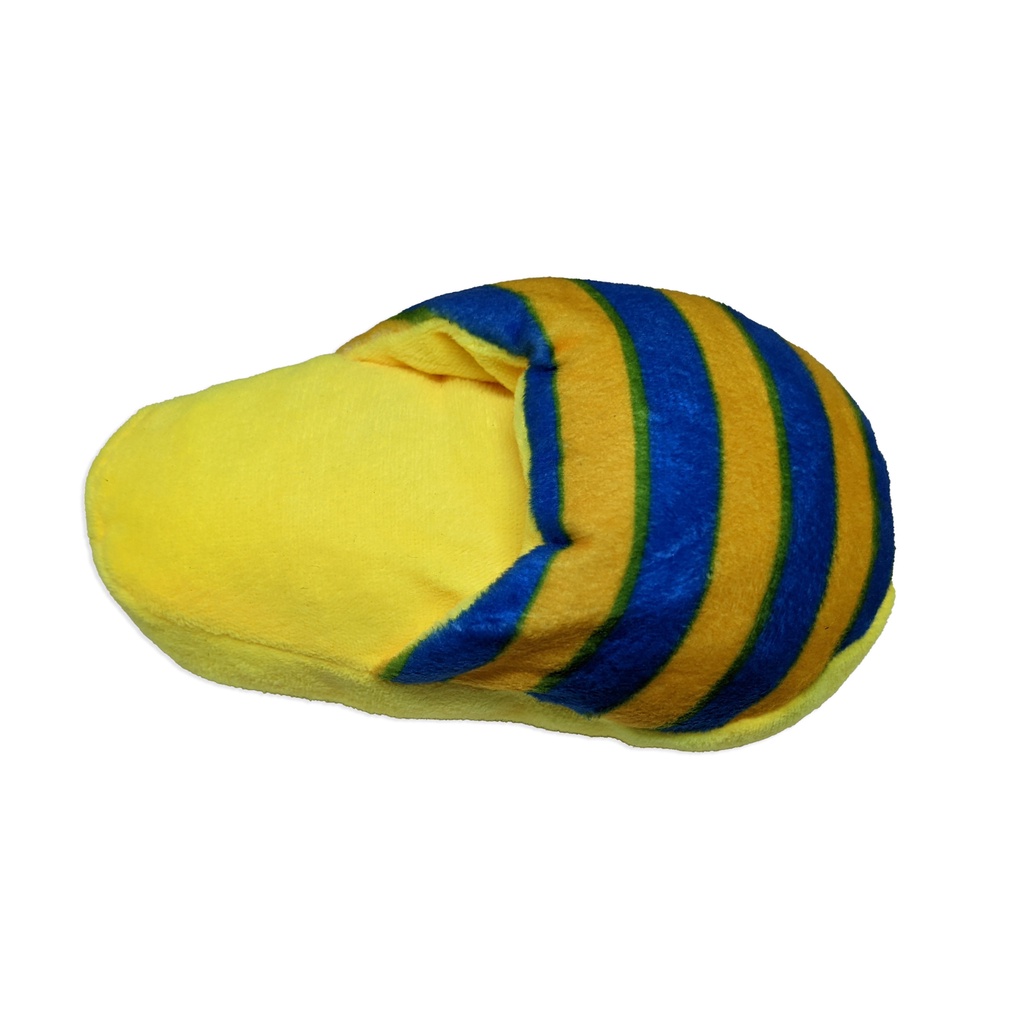 Detalhes do Brinquedo Pantufa Chinelo Fofo C/ Apito 15.5cm P/ Gato Cachorro Cães Pet