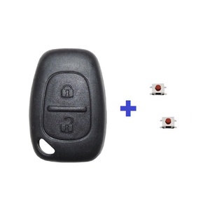 Capa Frontal Reparo Controle Chave Telecomando Modelo Renault Clio Master Simbol Symbol Vans 2 Botões + Tactil