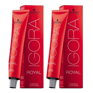 Kit 2 unidades Coloração 8-77 Igora Royal Schwarzkopf 60g em Oferta na Shopee