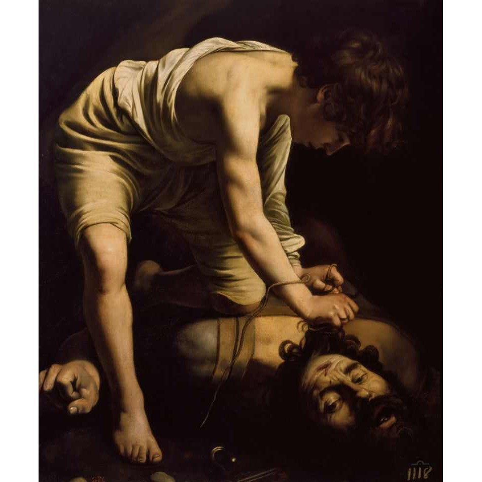 Davi Vitorioso Sobre Golias - Caravaggio - Tela Canvas Para Quadro