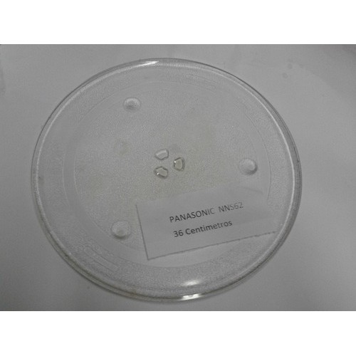 Prato de Microondas Panasonic  Modelo NN-7589 36 cm de Diametro Encaixe Central  Trevo