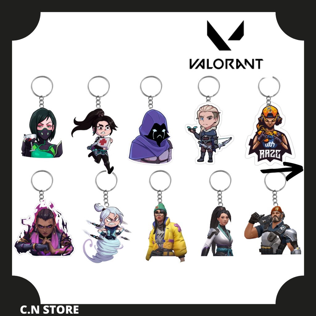 CHAVEIRO VALORANT JOGO PERSONALIZADO (Plastificado)