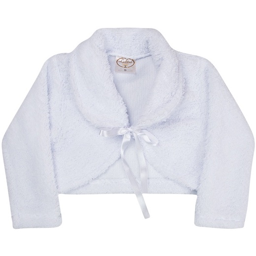 Bolero Infantil Manga Longa Luxo Roupa de Batizado Bolerinho Infantil