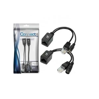 Cabo Adaptador Poe ( Macho/fêmea ) - Preto