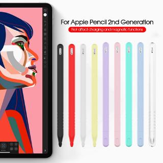 Sleeve Pencil Grip Holder Silicone Case For Apple Pencil 2 Cradle Stand Holder For iPad Pro Stylus Pen Protective Cover