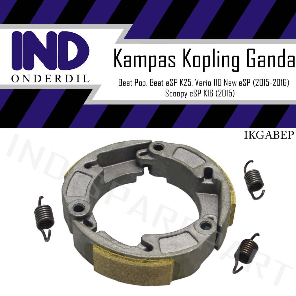 Forro De Embreagem Dupla Para Honda Beat Pop-eSP K25 Early/Scoopy K16 2015/Vario 110 Novo 2015-2016