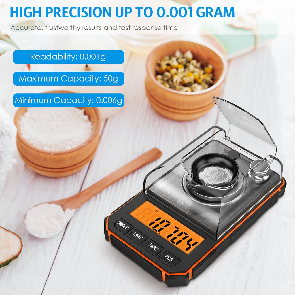 Balança Digital Brifit 50g/0.001g De Alta Precisão