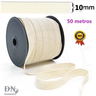 Cadarço Sarjado Cru  C/ 50 Metros em Oferta na Shopee