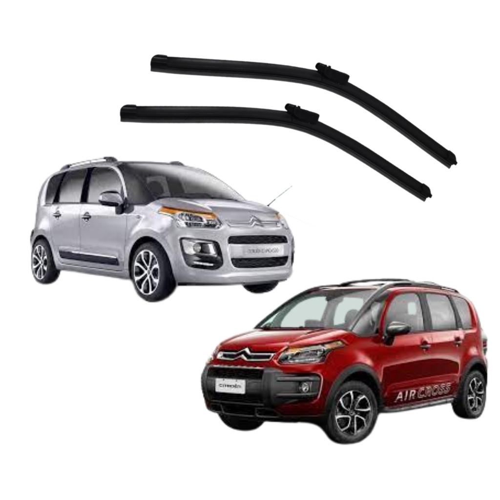 Par Palheta Limpador Parabrisa Dianteiro Citroen Aircross 2011 2012 2013 2014
