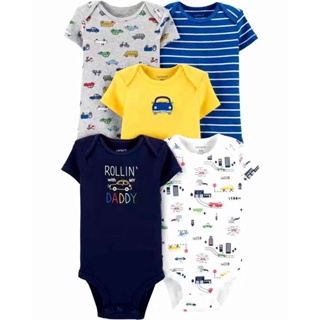 Bebê Da Menina Do Menino BodySuits Corpo Terno De Manga Curta Macacão De 100 % Algodão Para O Verão Set 3 Pcs em Oferta na Shopee