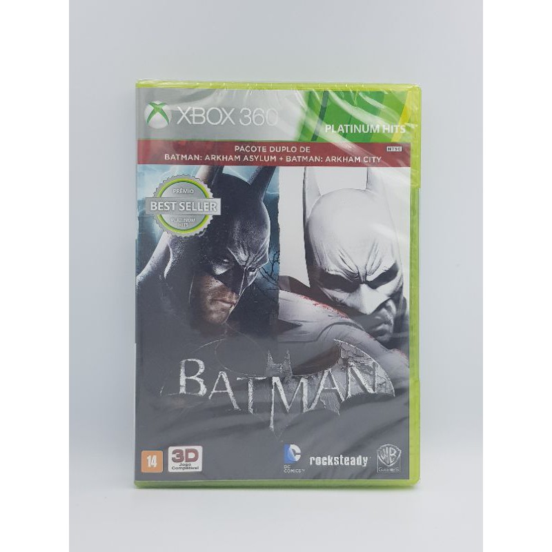 Batman: Arkham Asylum + Batman: Arkham City Xbox 360 (NOVO) MÍDIA FÍSICA |  Shopee Brasil