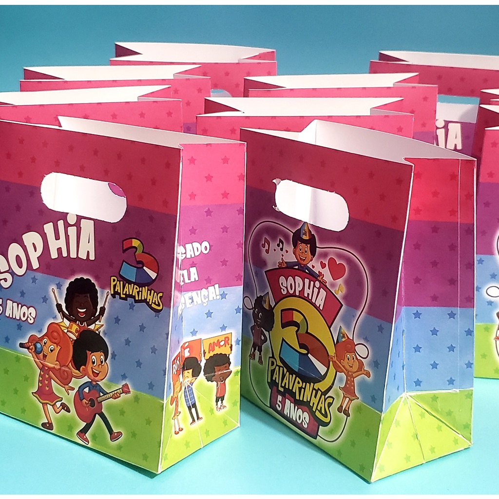 Sacolinha Surpresa Personalizada Infantil | Lembrancinha Festa Aniversário | Qualquer Tema