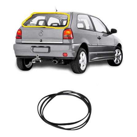 Borracha Externa Vidro Traseiro Gol G2 Bola Modelo Original em Oferta na Shopee