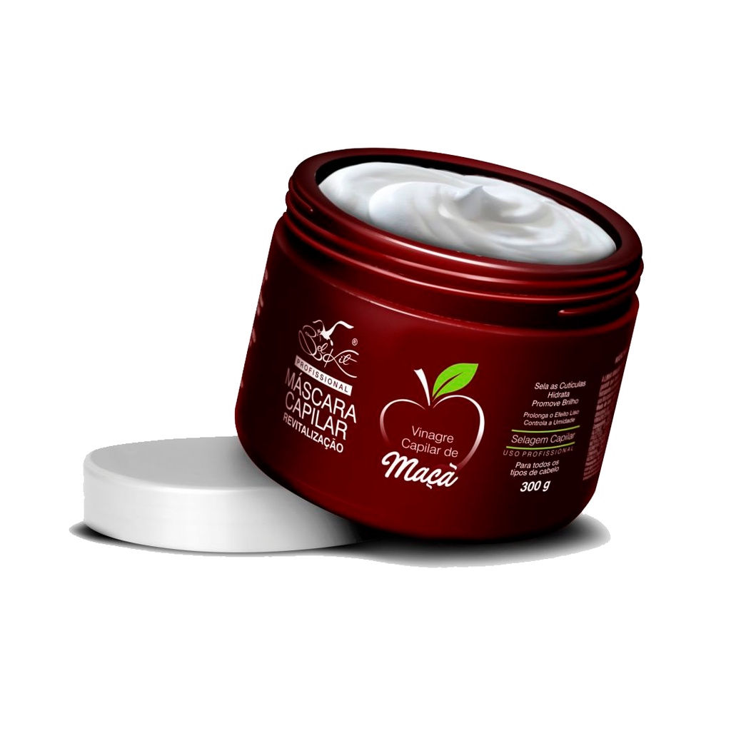 Máscara Hidratação Capilar Vinagre De Maçã Belkit 300g em Oferta na Shopee