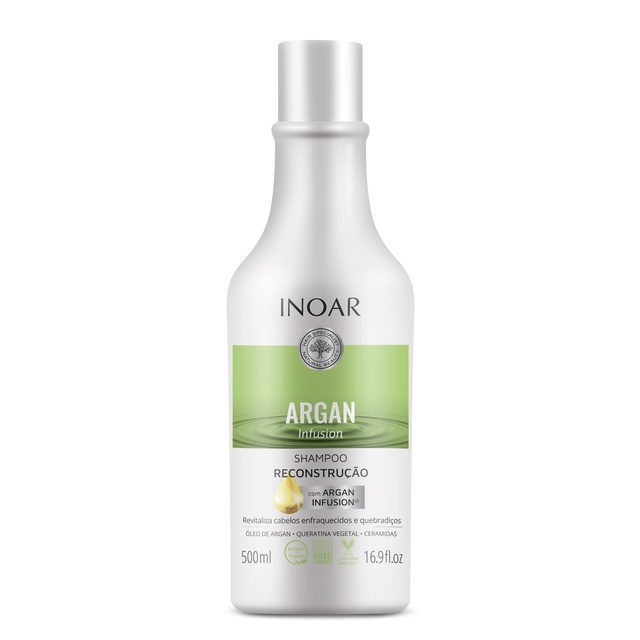Inoar Argan Infusion Reconstrução - Shampoo 500ml em Oferta na Shopee