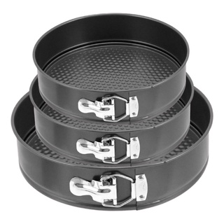 Kit 3 Formas Para Bolo Torta Com Fundo Removível Antiaderente