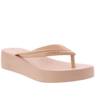 Tamanco Azaleia Jana Light Plataforma Nude