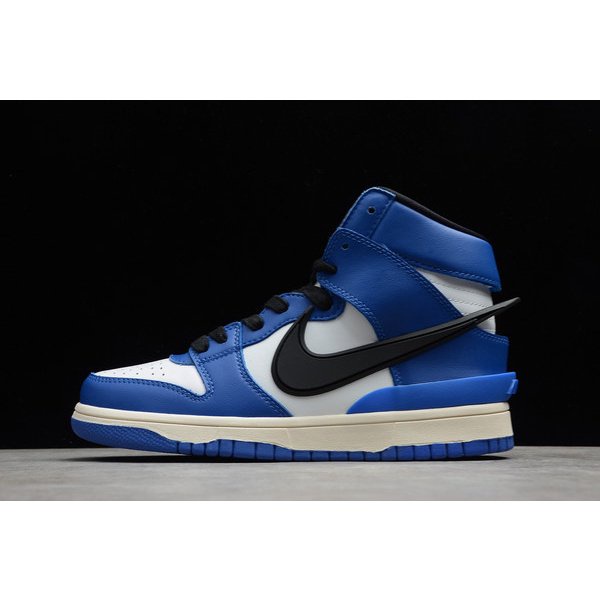 nike dunk high royal blue black