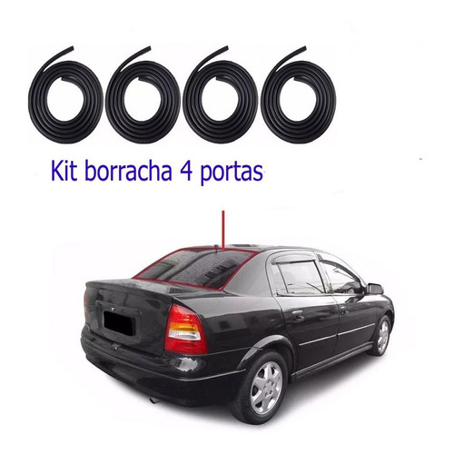 Kit De Borracha Vedação Astra Sedan 2002 2003 2004 4portas. em Oferta na Shopee