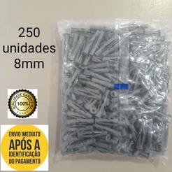 bucha tijolo baiano furado oca FU 8mm pacote com 250unidades
