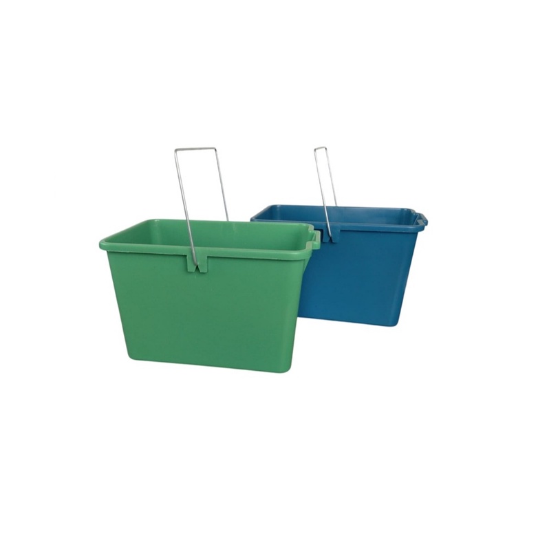 Balde Retangular Para Rodo Mágico Mop Cores Verde e Azul - 12,8 Litros em Oferta na Shopee