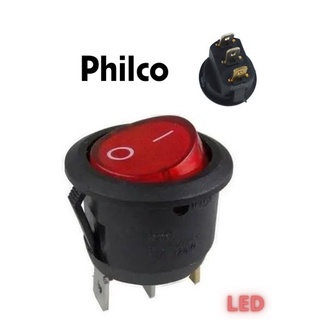 Interruptor botão redondo da cafeteira Philco com 3 Pinos (tem vídeo mostrando o interruptor da cafeteira)