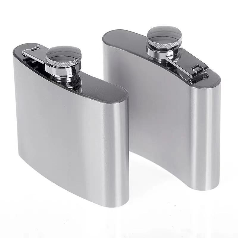 Cantil Em Aço Inox 190 Ml Porta Bebidas Rum - Envio Rapido De Bolso Porta Bebida Aço Inox Whisky Vodka Rum /p