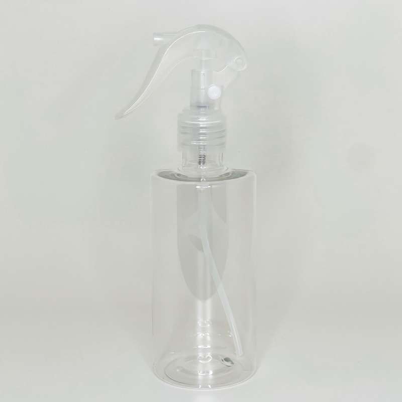 02 Frasco pet 250ml com válvula spray borrifador rosca 24mm