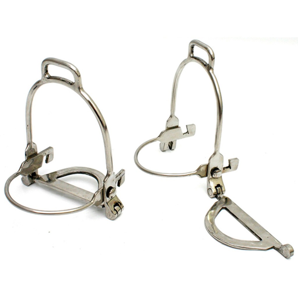 Jogo De Estribo Profissional De Inox Pra Loro De Sela Cavalo