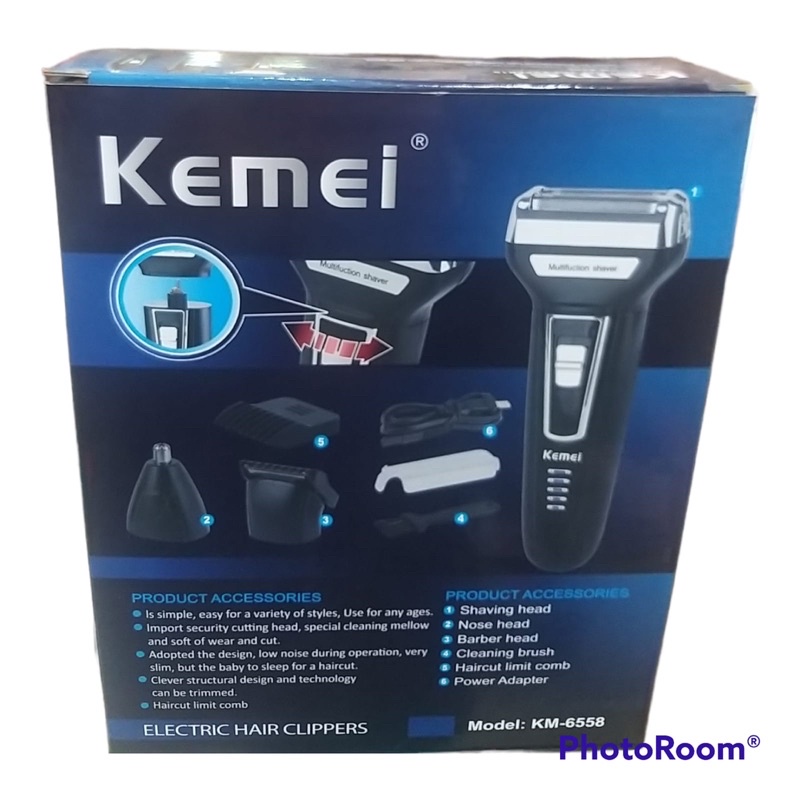 máquina kemei 3 em 1 6558/6559