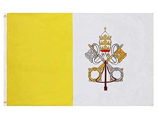 Bandeira do Vaticano 145cm x 90cm da Marca Minha Bandeira - Dupla Face