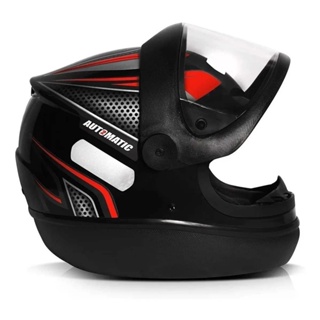 Capacete Moto Automático Fw3 Mod. San Marino Com Nariqueira em Oferta na Shopee