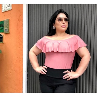 Body Ciganinha Babado Plus Size GG Ao G3