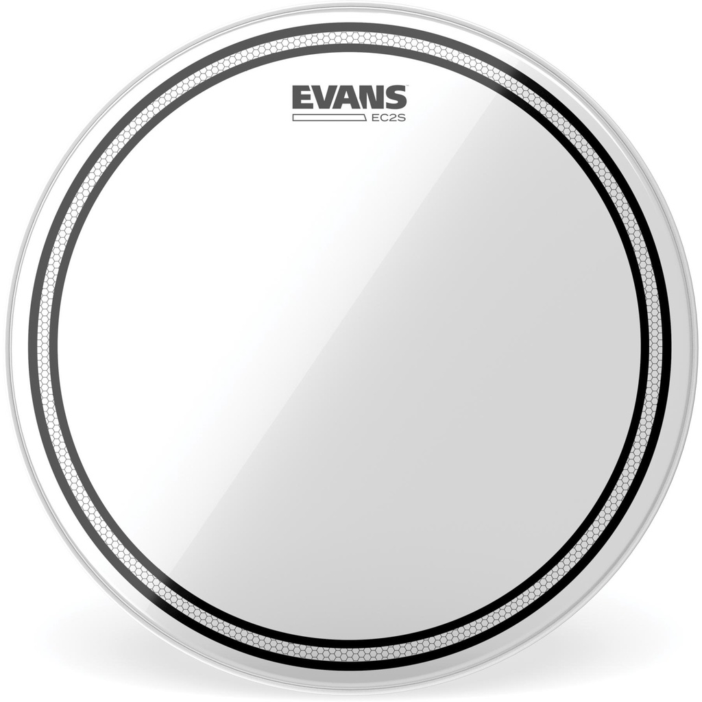 Pele para Tom e Surdo Bumbo 18" Evans EC2 Clear SST Duplo Filme Hidráulica Transparente TT18EC2S