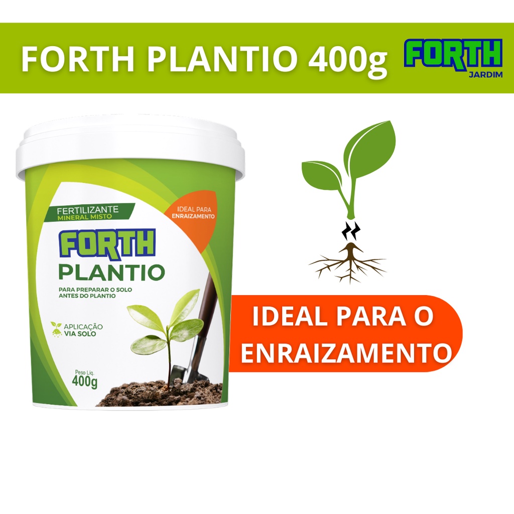 Forth Plantio 400g Adubo Fertilizante Para Preparo de Solo e Plantio