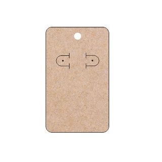 Tag Bijou 100 Peças 10x6 Cartela longa Brinco 2 Furos - Kraft em Oferta na Shopee