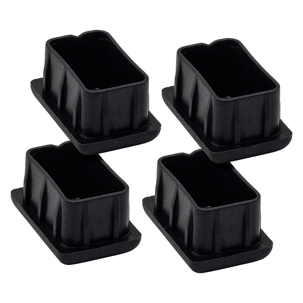 Kit 4 Tampas Ponteira Pes Plastica Interna 20x30 Retangular