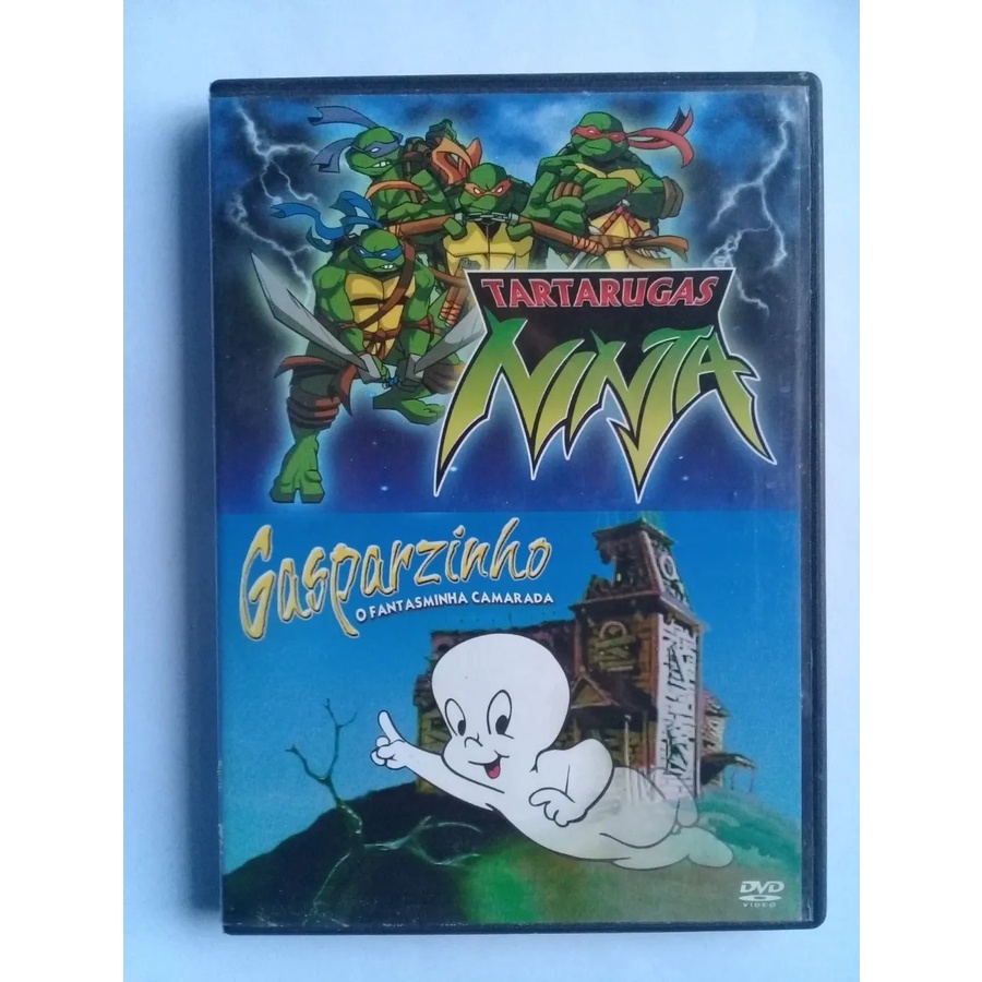 DVD Original Tartarugas Ninja + Gasparzinho O Fantasminha Camarada