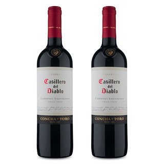 Kit 2 Vinhos Casillero Del Diablo Cabernet Sauvignon 750ml