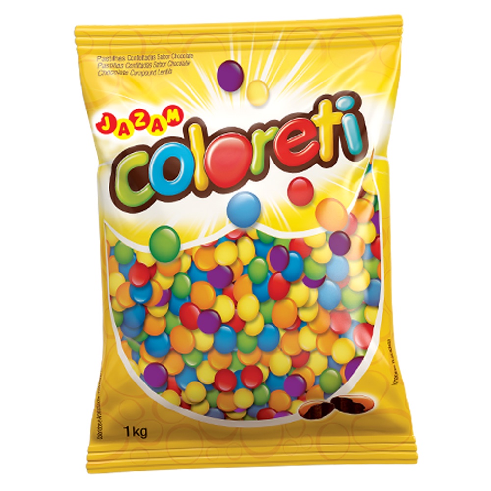 Confeito de Chocolate Coloreti 1kg - Jazam