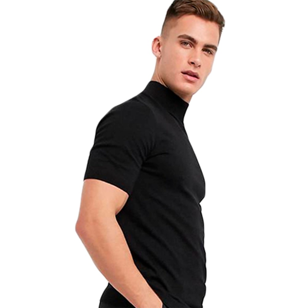 Camiseta gola alta Stecchi