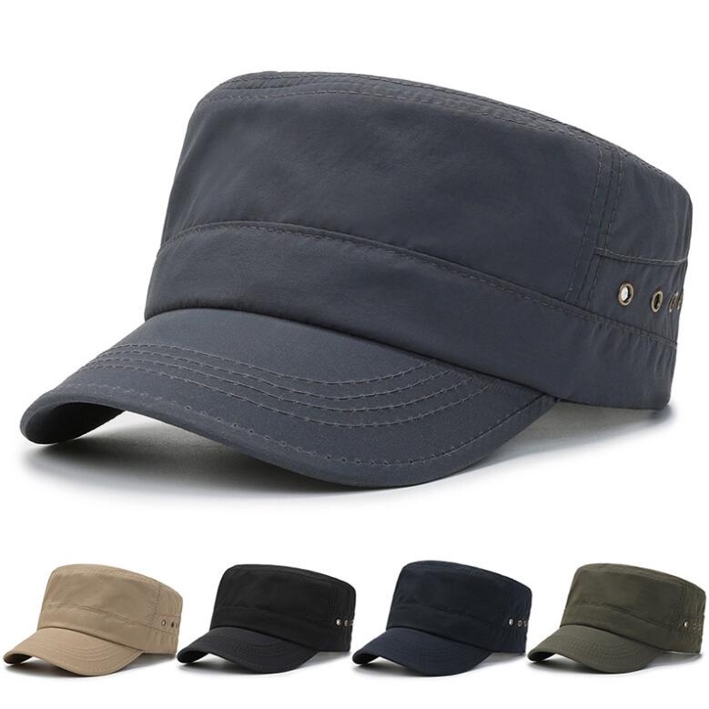 Boné De Beisebol Militar Plano Vintage , Chapéus Da Moda Do Exército Para Homens , Design De Emblema , Esportivo Ao Ar L