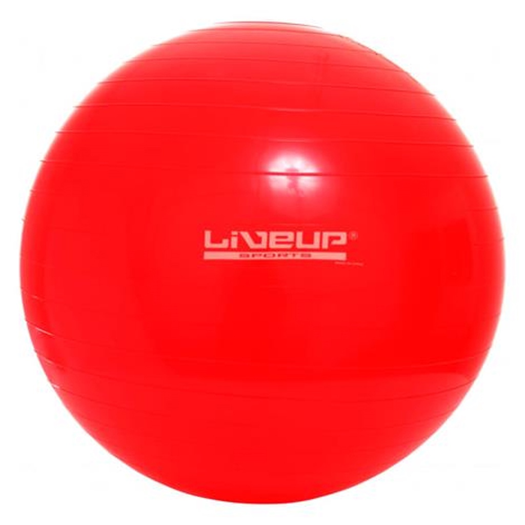 Bola Pilates Yoga Fitball Liveup 45cm Vermelha